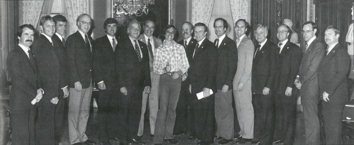 Jan Scruggs with Congress