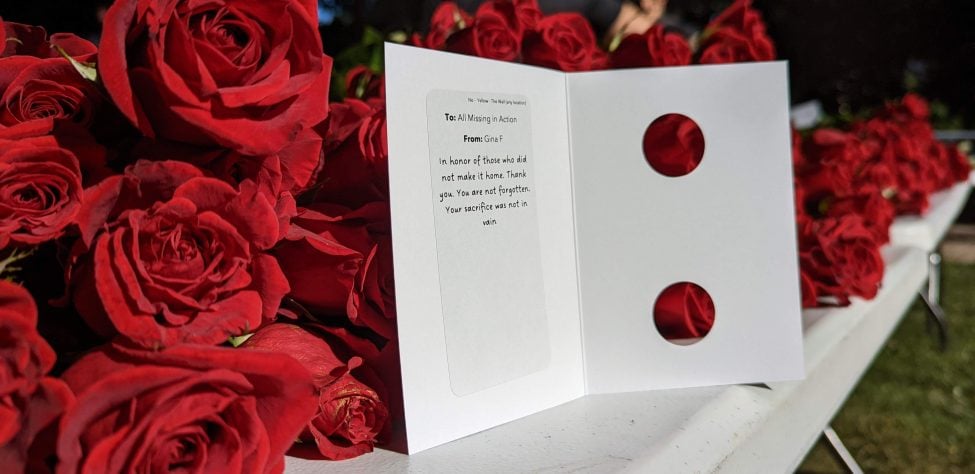 Roses With Card